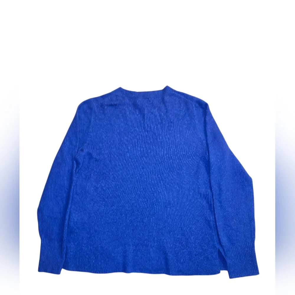 J.Crew Women’s Extra-Soft Blue Knit Sweater Pullover Acrylic Polyamide Size M - Picture 3 of 8